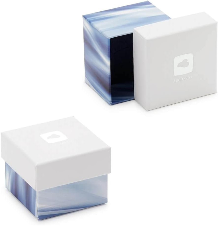 Leonardo Jewels Damenring rundherum mit silbernen Kristallen besetzt I Fingerring aus Edelstahl leic