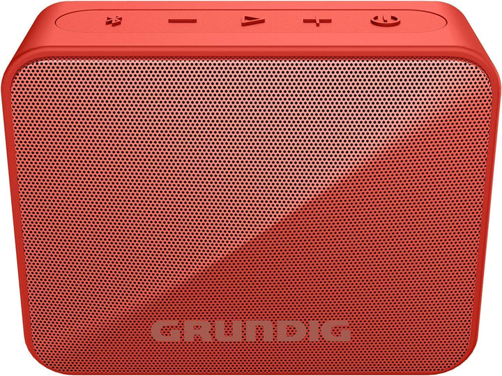 GRUNDIG Solo+ Red Bluetooth Lautsprecher, Soundbox, 3.5 W RMS Leistung, 30 Meter Reichweite, mehr al