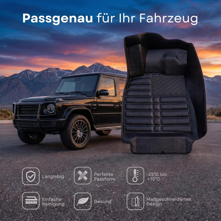 fussmattenprofi.com Auto Fussmatten Kompatibel mit VW Passat B6 Baujahr 2005-2010 I 100% Passgenau G