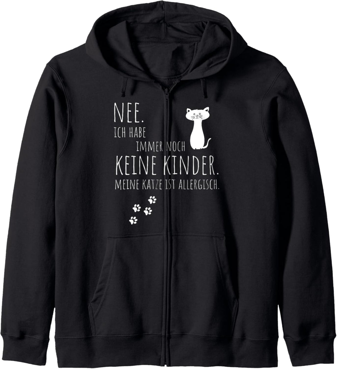 Keine Kinder Meine Katze Ist Allergisch Lustige Katzen Motiv Kapuzenjacke
