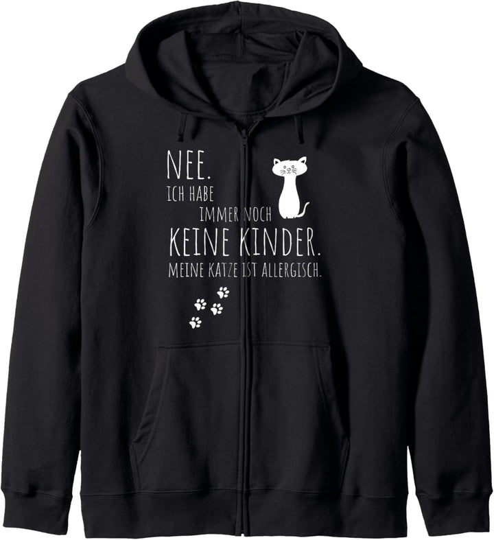 Keine Kinder Meine Katze Ist Allergisch Lustige Katzen Motiv Kapuzenjacke