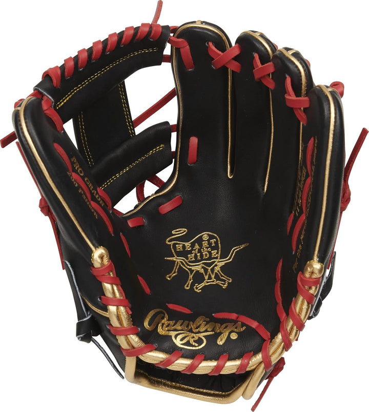 Rawlings Heart of The Hide Baseball-Handschuh-Serie Rechte Hand Wurf Infield 11,75 Zoll - Pro I Web