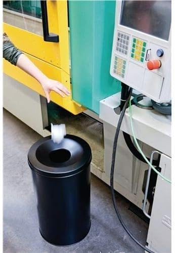 Durable Papierkorb Safe rund, selbstlöschender Deckel, 30 Liter, schwarz, 330601 schwarz 30 Liter, s