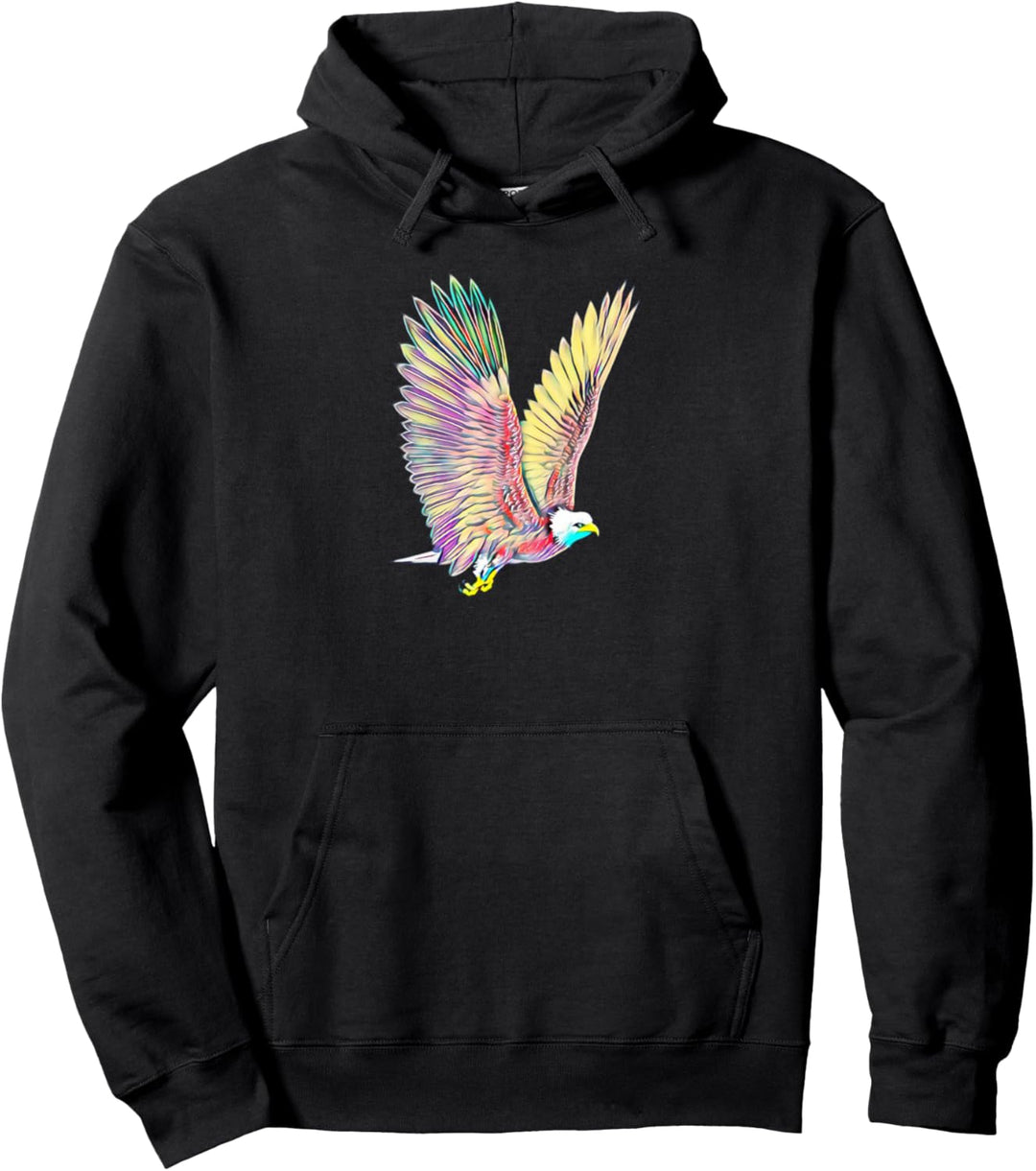 Adler Motiv Raubvogel Pullover Hoodie