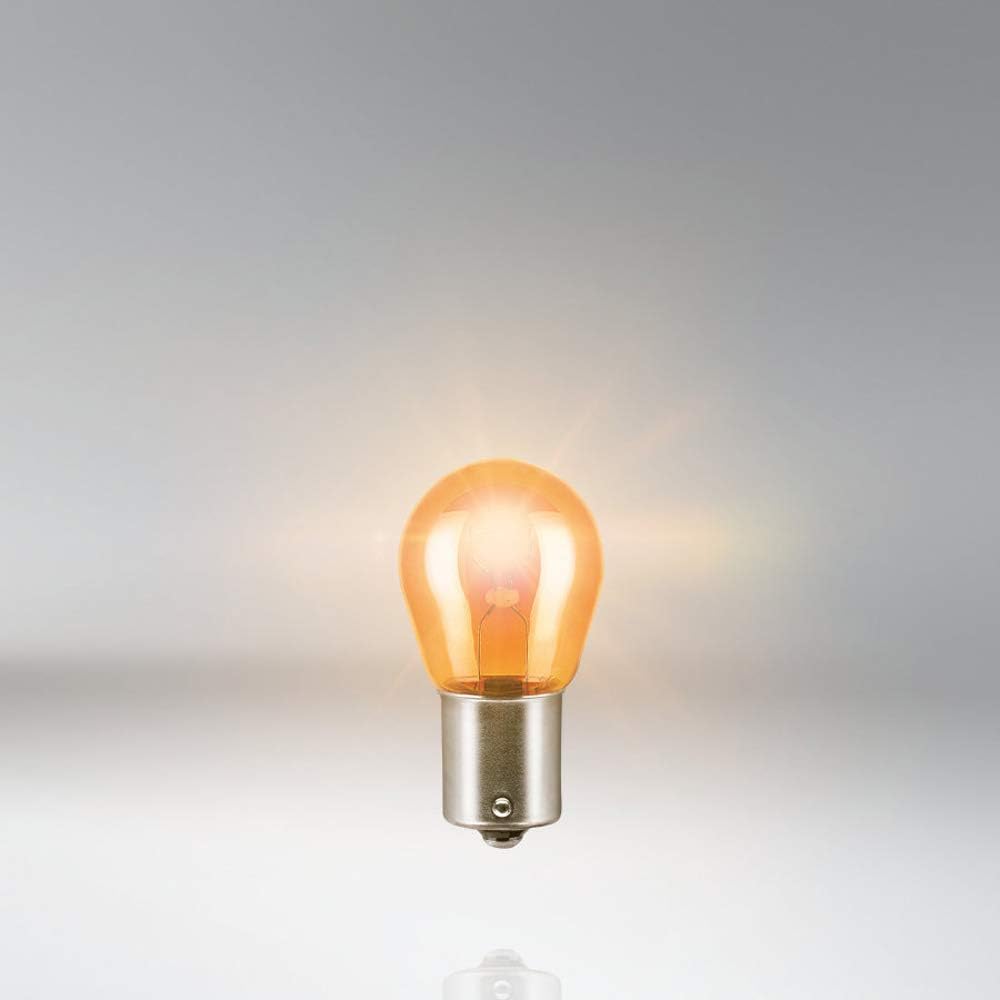 10 x OSRAM 581 PY21W BAU15S bernsteinfarbene Blinkerlampe 12 V 21 W 7507