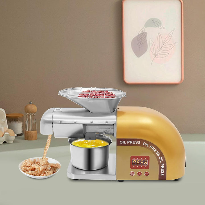 ÖLkuchen Hochleistungs ÖLpresse Automatische SesamöLmaschine ÖLextraktor Aus Edelstahl Kommerzielle