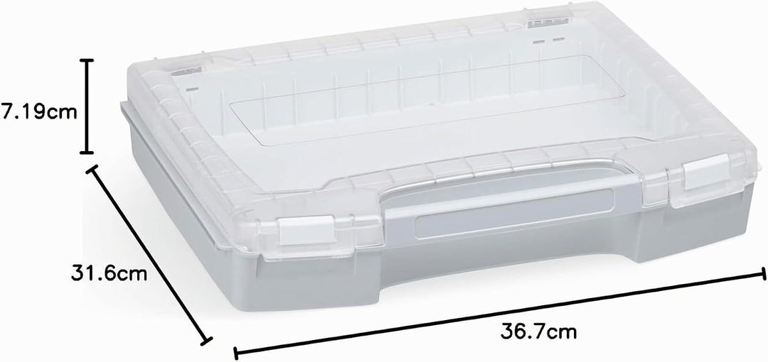 Werkzeug Koffer Set | Sortimo i BOX Set | i-BOXX 72 3er Set (grau) mit Insetboxen A3, H3 &amp; I3 | Für