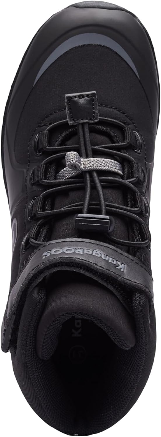 KangaROOS Unisex Kinder Kx-Hydro Sneaker 27 EU Jet Black Steel Grey, 27 EU Jet Black Steel Grey