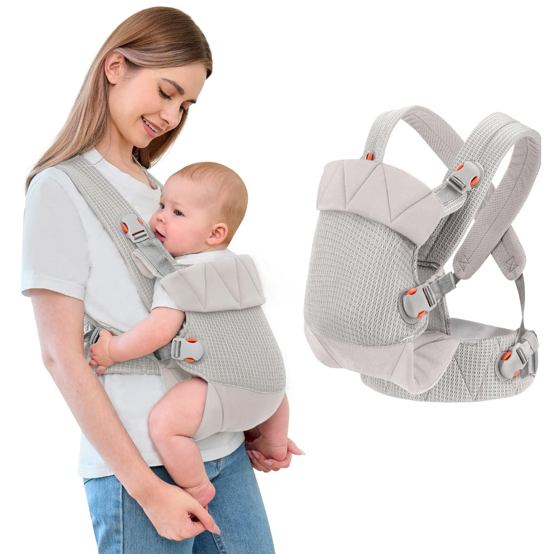 IULONEE Babytrage für Neugeborene Ergonomic Baby Carrier Tragbar Babytrage Vorne nach hinten tragen