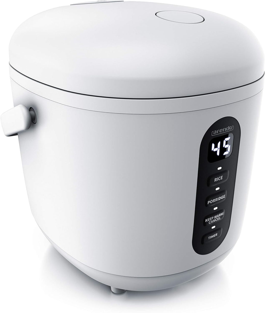 Arendo - Reiskocher - 300 Watt - mit Messbecher und Reislöffel – 2 Kochprogramme – Timer – Warmhalte