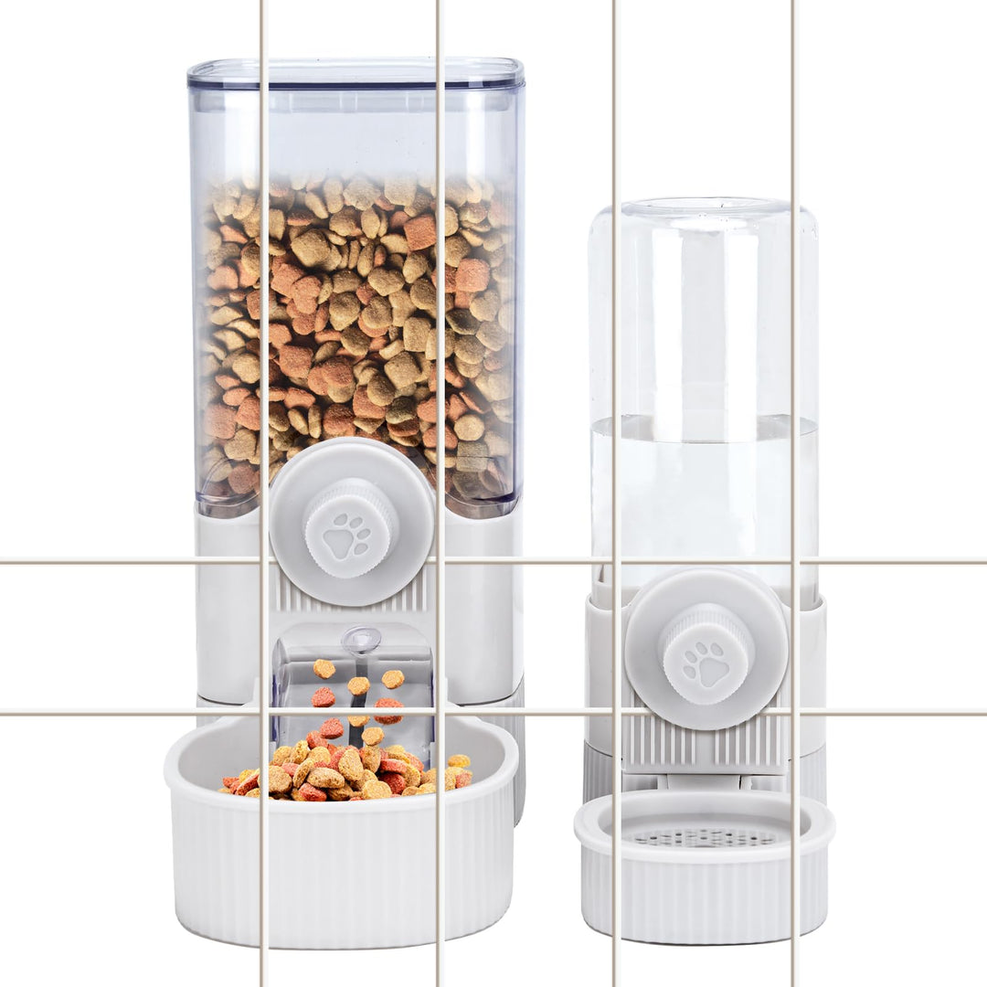 Automatische Haustierfütterung, 500ML/1200ML hängender automatischer Lebensmittelwasserspender, wasc