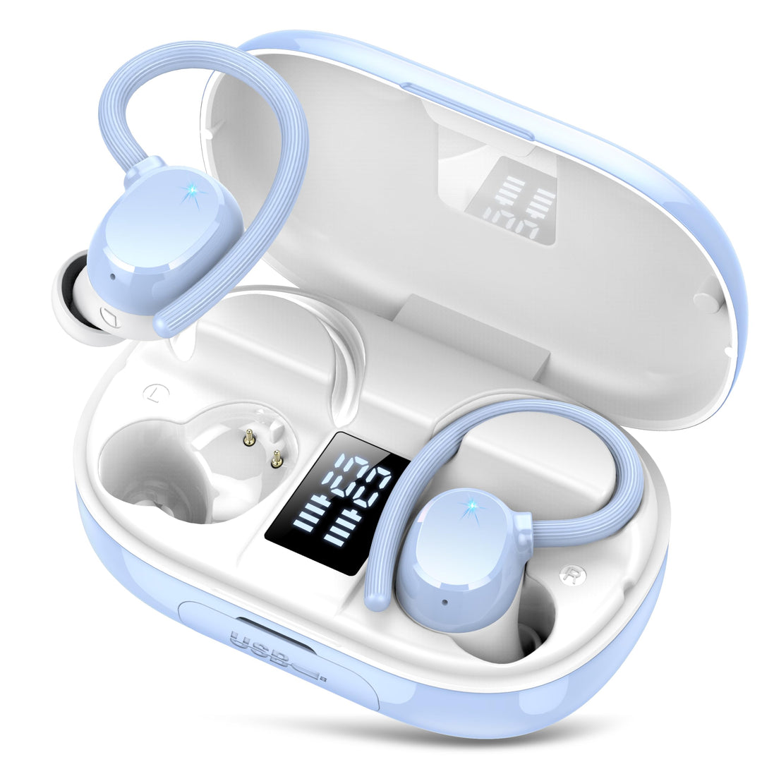 Bluetooth Kopfhörer Sport, 2026 Kopfhörer Kabellos Bluetooth 5.3, ENC Noise Cancelling Mic, 128Std,