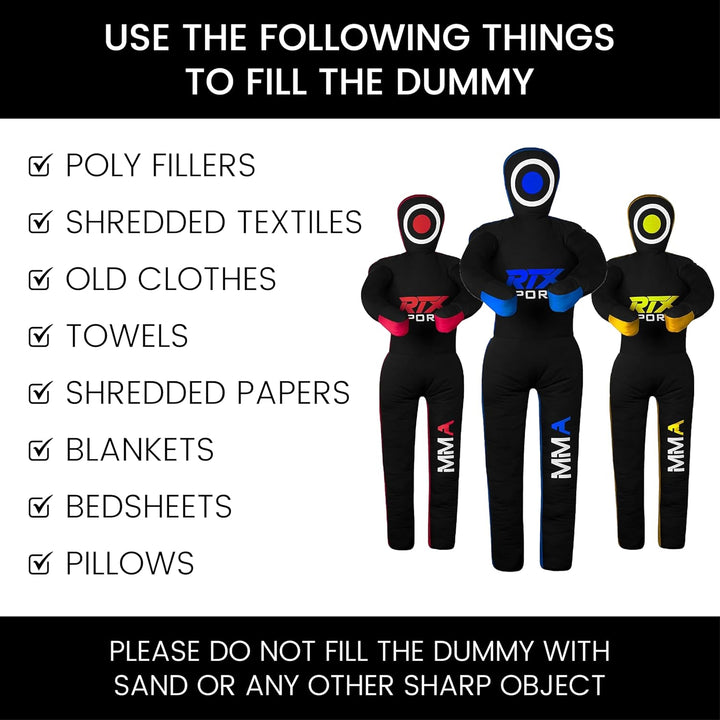 RTX MMA Judo Grappling Dummy -Boxenbeutel Brazilian BJJ Jiu Jitsu Standposition Wrestling BJJ Dummy