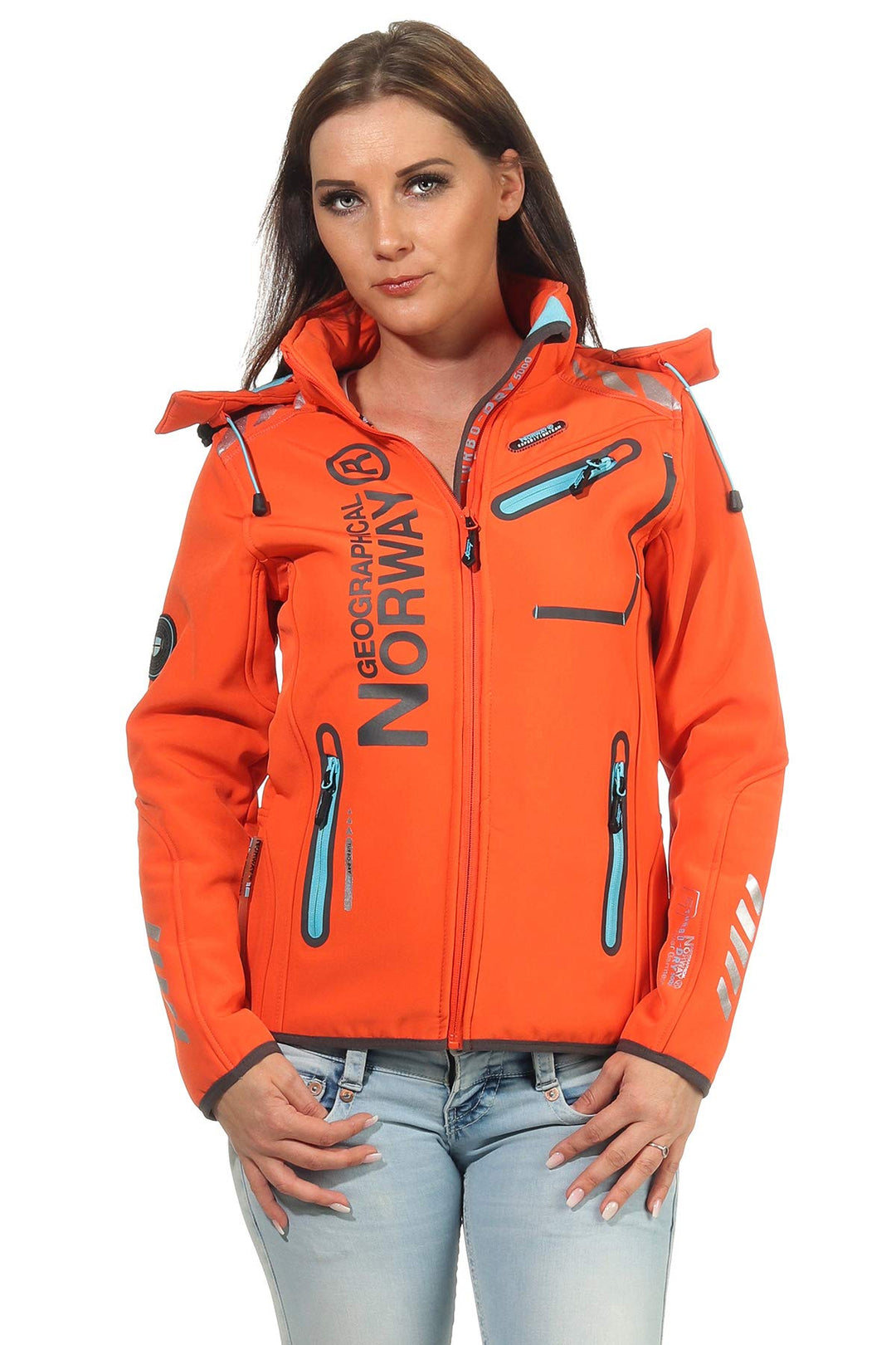 Geographical Norway Damen Jacke Softshell, Rose Koralle