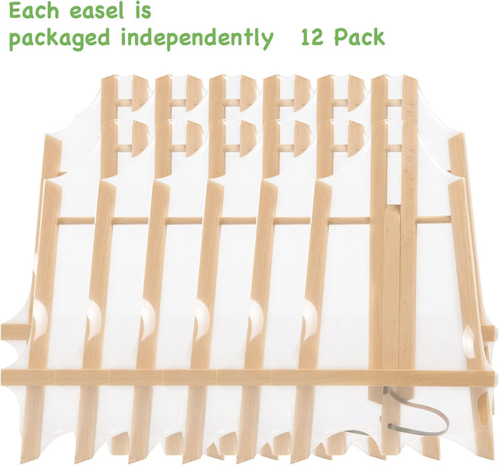 CONDA 12-Packung 30cm Tischplatte, Tragbar A-Rahmen Stativ Tischplatte Staffelei Set für Malerei Par