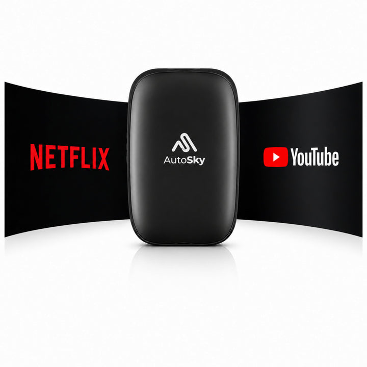 AutoSky Wireless CarPlay & Android Auto AI Box Lite – Für Fahrzeuge mit Wired CarPlay – Kabellos Car
