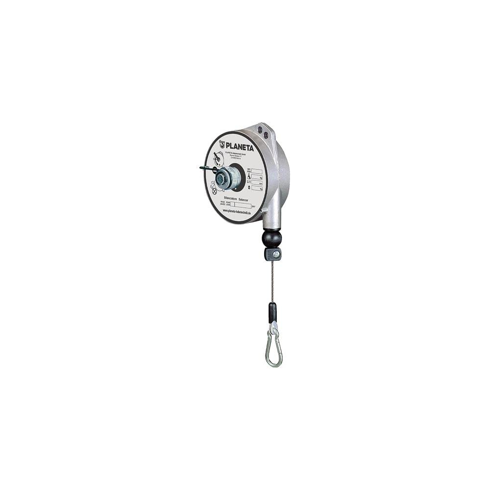 PLANETA G30003 Federzug mit Aluminium-Druckguss-Gehäuse, TCN 9320, Tragfähigkeit 1.0-2.5 kg, Seillän