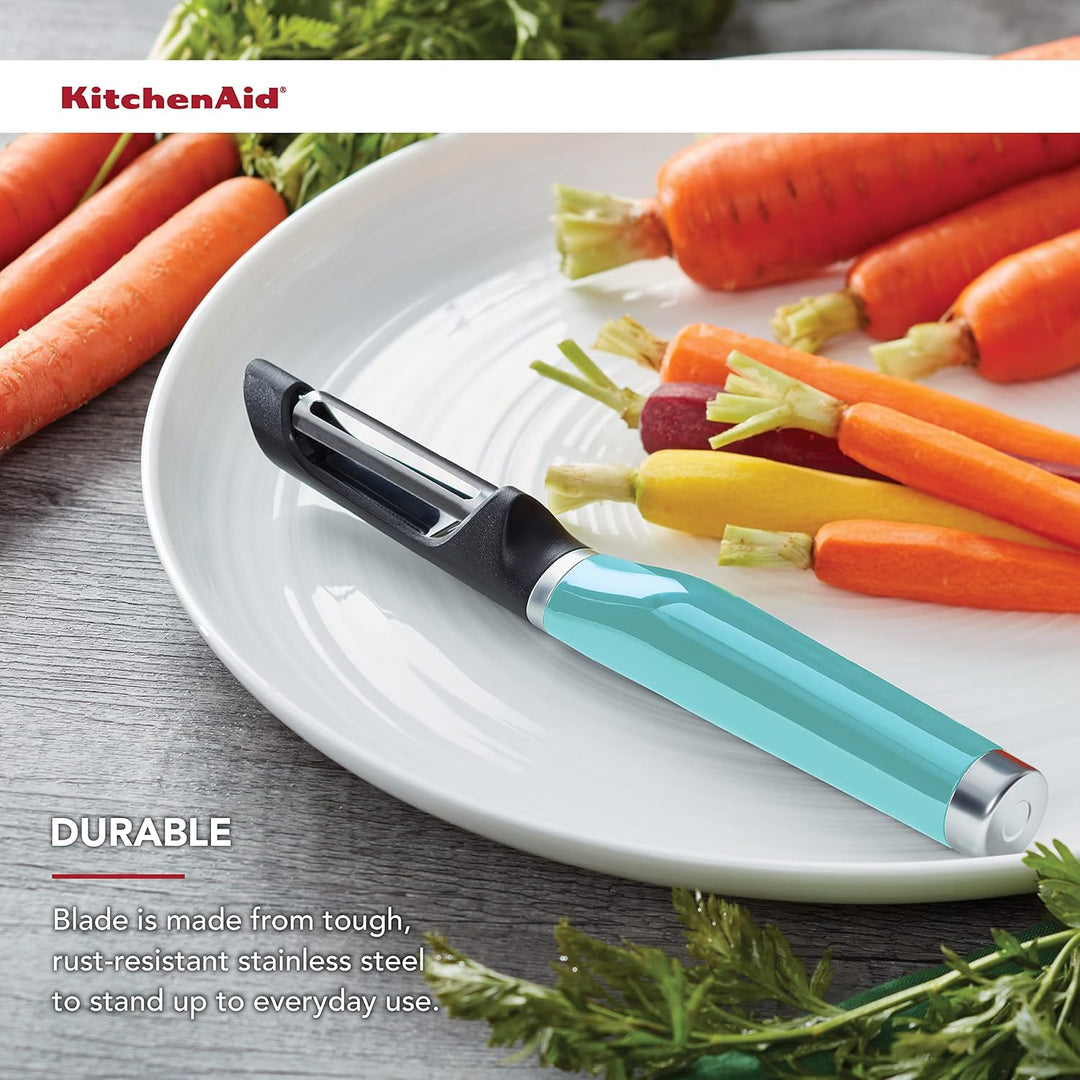 KitchenAid KE112OHAQA Classic Euroschäler, Kunststoff, Aqua Sky 2
