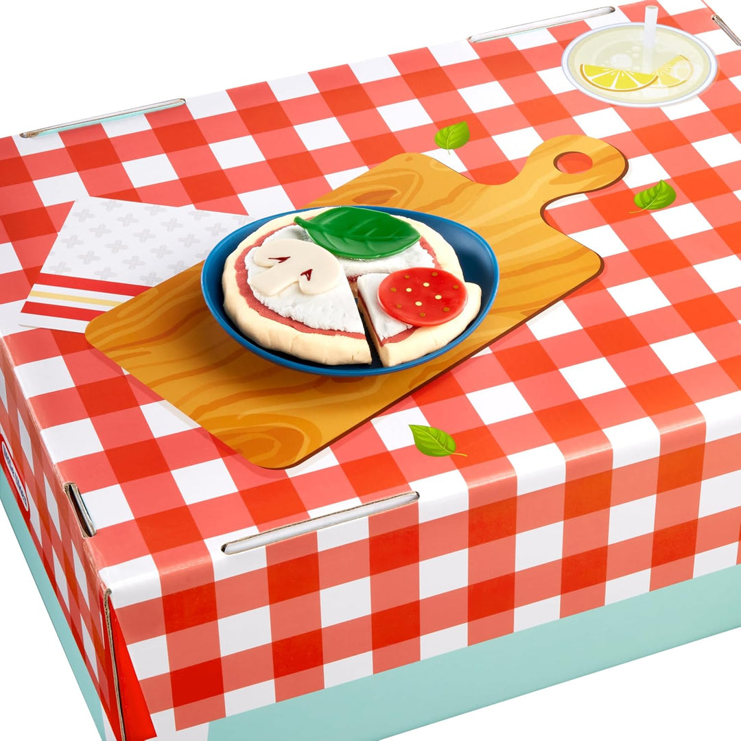 Little Tikes Creative Chefs Pizza Kit - Mit Speziellem Make-It! Mix-Spielsand, 22 Zubehörteilen, Rea