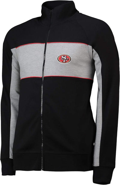 Fanatics NFL San Francisco 49ers Cut Sew Track Jacket Jacke mit Zip S Grau, S Grau