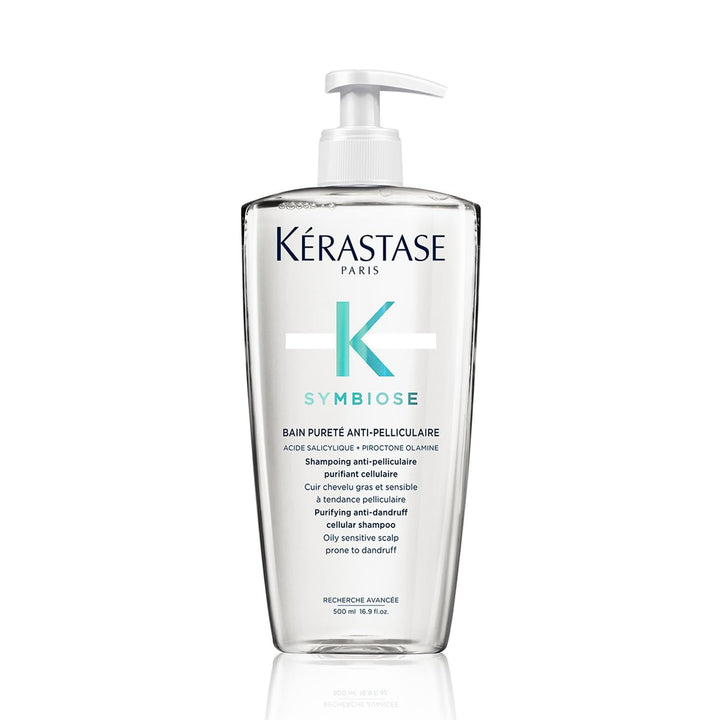 Kérastase Symbiose, Beruhigendes Anti-Schuppen Shampoo, Für fettige und empfindliche Kopfhaut, Ohne
