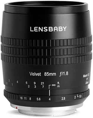 Lensbaby - Velvet 85 - für Sony E - Weich und samtig - Perfekt für Makro und Porträts - Glüheffekt S