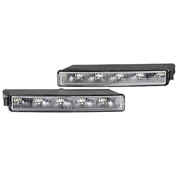 HELLA - LED-Tagfahrleuchtensatz - LEDayLine - 12V - Einbau - Lichtscheibenfarbe: glasklar - Kabel: 4