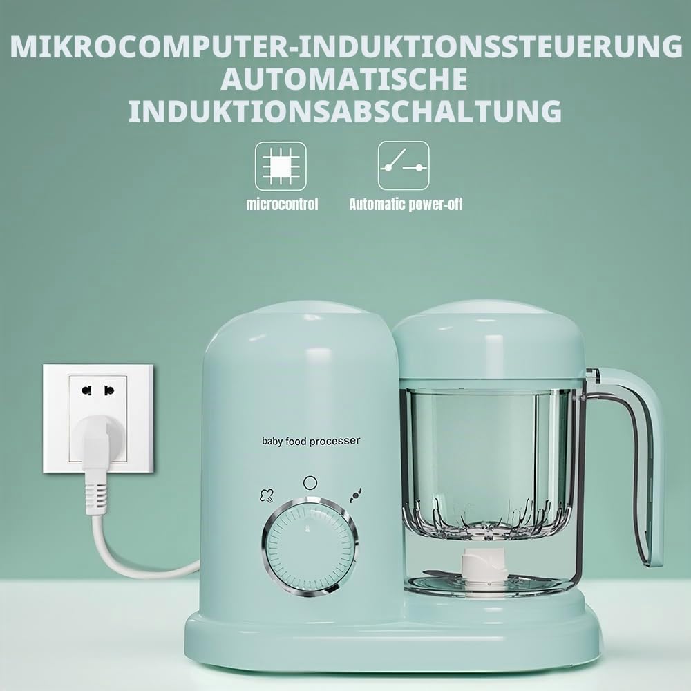 Multifunktions-Kochmaschine für Babys, Dampfgaren und automatisches Mixen, leicht zu reinigen, Mixer