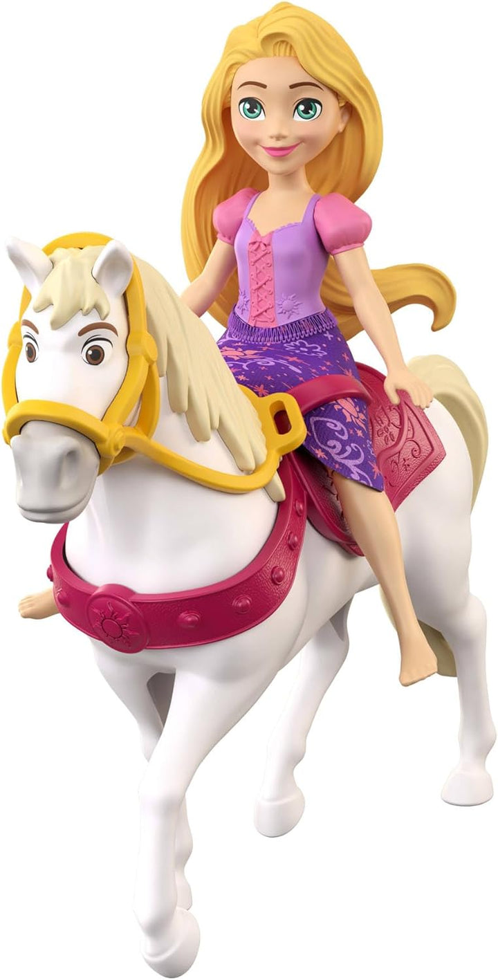 Disney Prinzessin-Spielzeug, kleine Puppen im 4er-Set mit Rapunzel, Flynn Rider und Mutter Gothel so