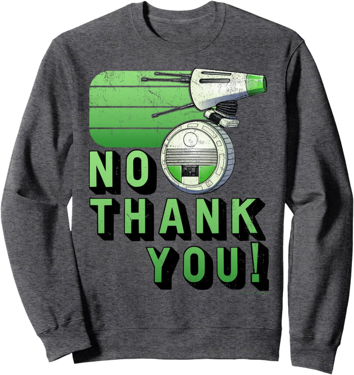 Star Wars: The Rise Of Skywalker D-O No Thank You Sweatshirt