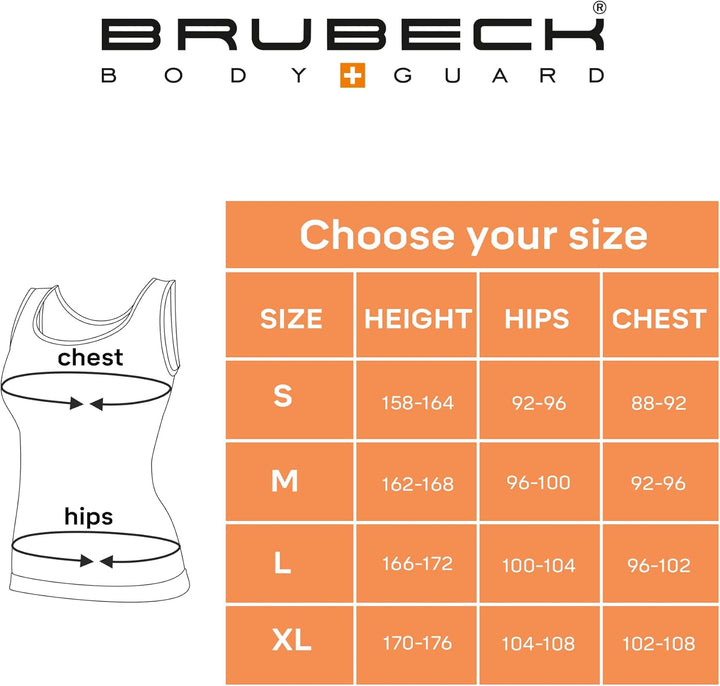 BRUBECK Damen Tank-Top | Ärmellos | Atmungsaktiv | Sport | Funktionsunterhemd | Oberteil | 41% Merin
