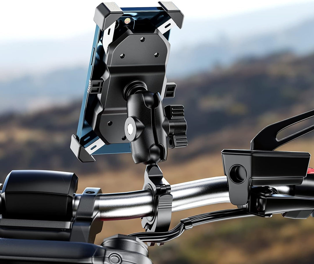 BRCOVAN 2St, Lenkerklemmhalterung aus Aluminiumlegierung mit 1 Zoll TPU-Kugel für Schienendurchmesse