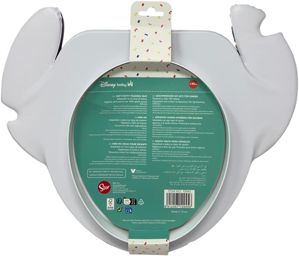 Toilettensitz Stitch für Kinder, universell, Disney, 38 x 34 cm, ergonomisch, bequem und sicher, lei