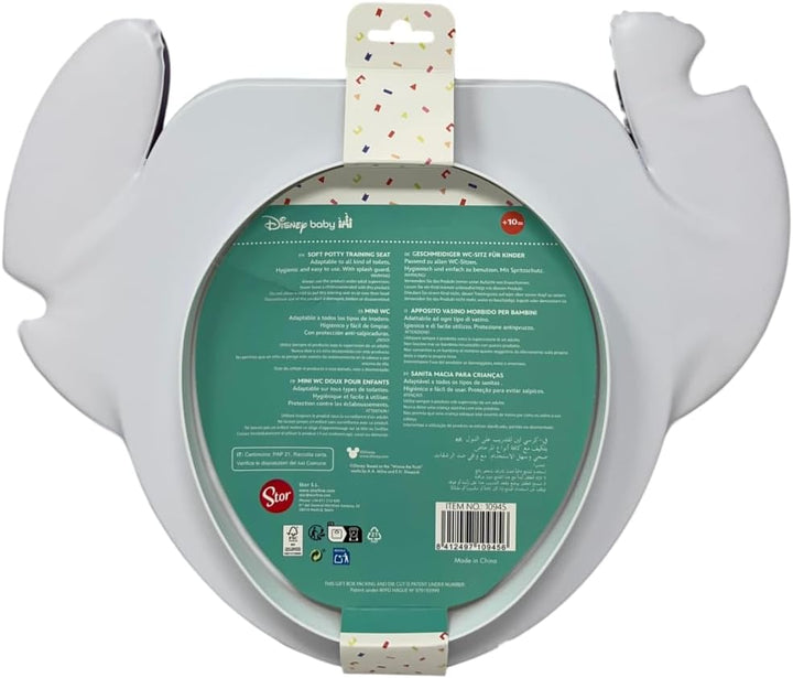 Toilettensitz Stitch für Kinder, universell, Disney, 38 x 34 cm, ergonomisch, bequem und sicher, lei