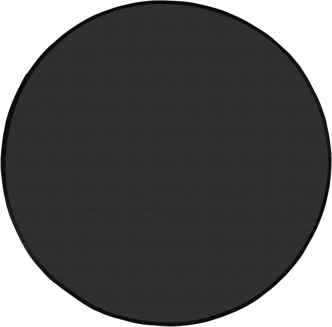 QWORK® Feuerfeste Unterlage Rund 100CM - Feuerschutzmatte für Feuerschale und Grill - Faltbare und L