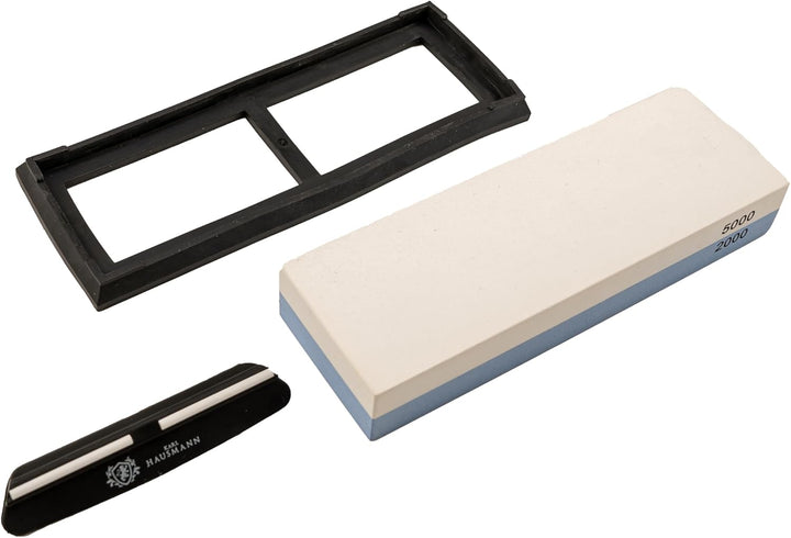 KARL HAUSMANN Schleifstein Messer - Kornung 2000/5000 - Wetzstein für Messer - Messerschärfer - Abzi