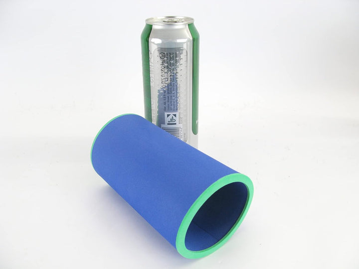 5er Set Blaue Getränkekühler 0,5l Dose - Bierkühler - Neoprenkühler - passgenau ~Dosenkühler~ für al