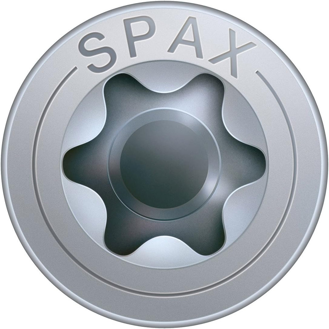 SPAX Holzbauschraube, 8,0 x 360 mm, 50 Stück, T-STAR plus, Senkkopf, Teilgewinde, 4CUT, WIROX A3J, 1