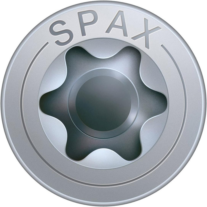SPAX Holzbauschraube, 10,0 x 100 mm, 50 Stück, T-STAR plus, Senkkopf, Teilgewinde, 4CUT, WIROX A3J,