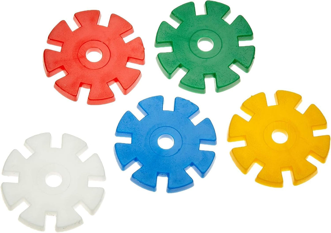 Lena 35820 Rondi 25 Eimer Konstruktionsspielzeug ab 3 Jahren - 550 x Steckbausteine, Kinder Bauset f