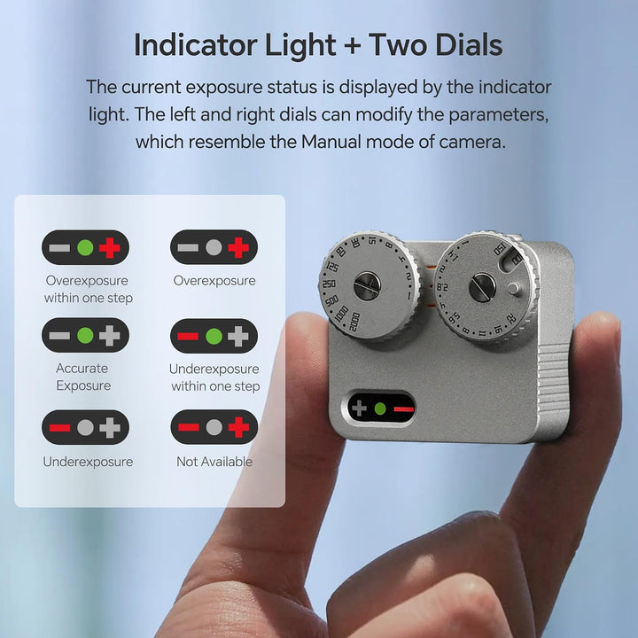 TTArtisan Upgrade Light Meter II Generation Zwei Scheiben Belichtungsmesser für die Fotografie mit C