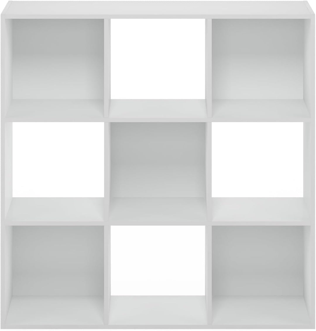 Furinno Pelli Kubisches Mehrzweck-Kleider- und Schrankaufbewahrungsregal, 9 Würfel, Weiss Weiss 9 Wü