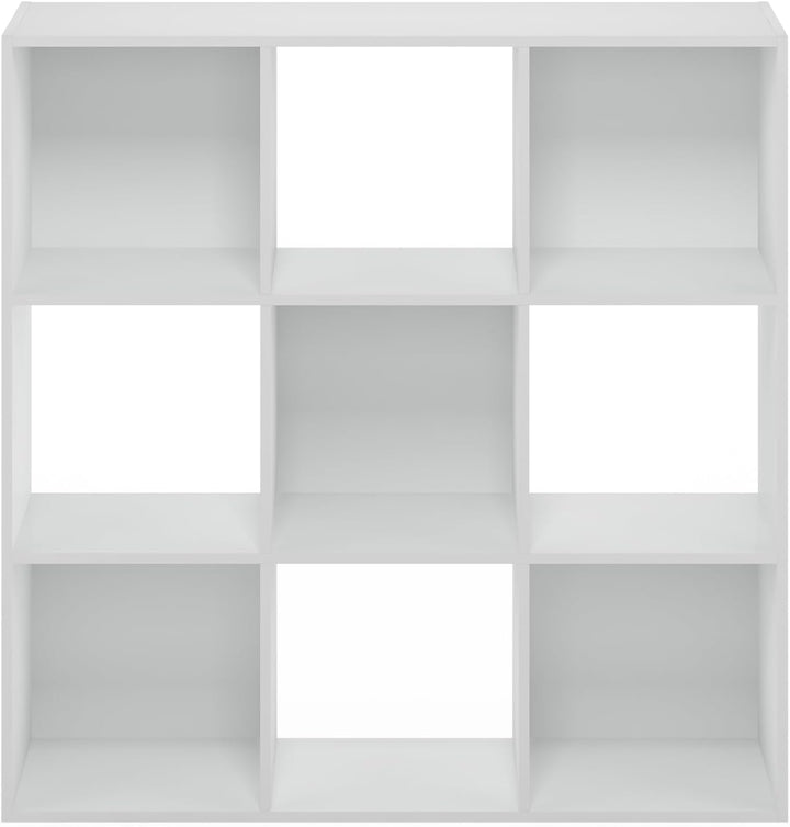 Furinno Pelli Kubisches Mehrzweck-Kleider- und Schrankaufbewahrungsregal, 9 Würfel, Weiss Weiss 9 Wü