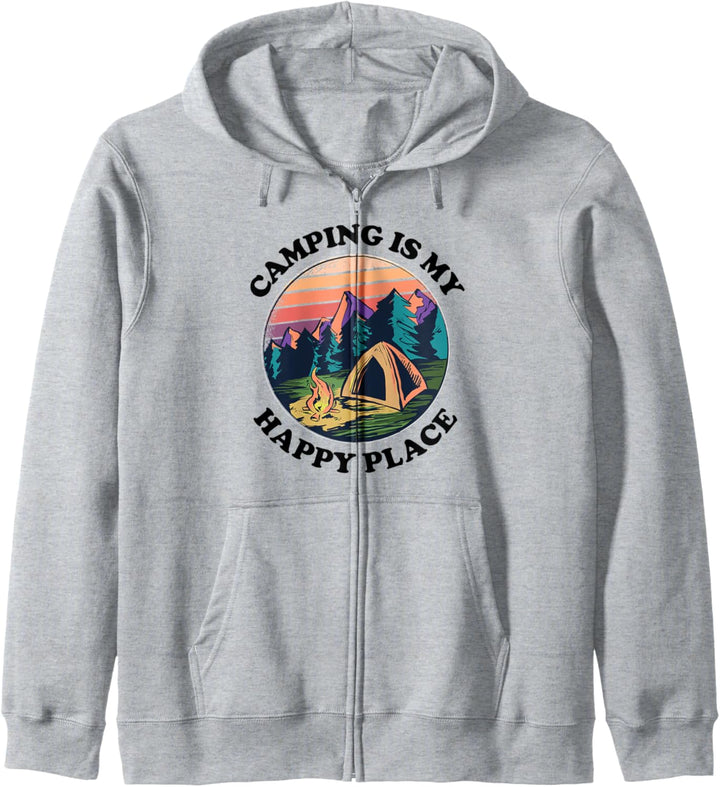 Camping Is My Happy Place für Zeltcamper Kapuzenjacke
