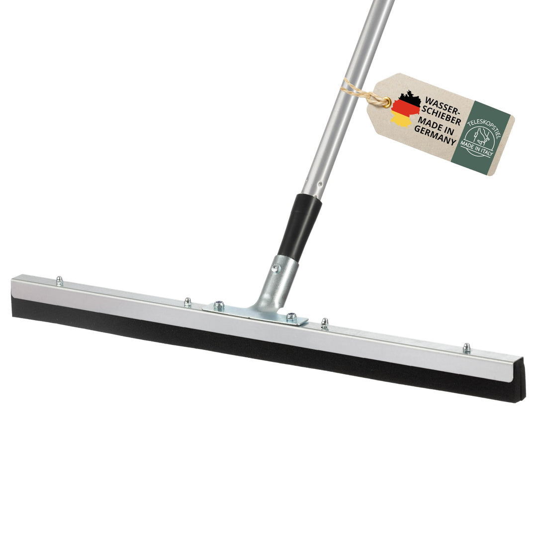 Wasserschieber 60 cm mit Stiel, Bodenabzieher Wasserabzieher Gummiabzieher, Wasser Abzieher Schieber