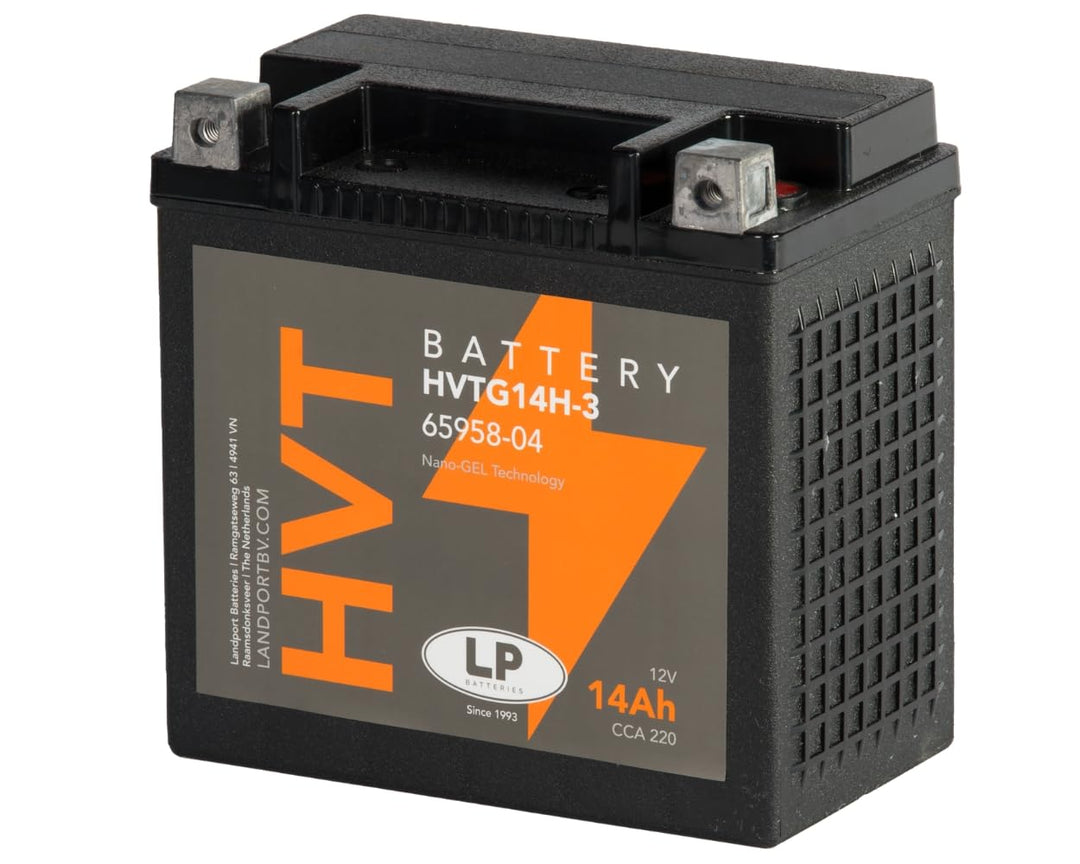 Landport Motorradbatterie Gel GHD14H-3 (YHD14HL-BS) 12v 14ah CCA 220A