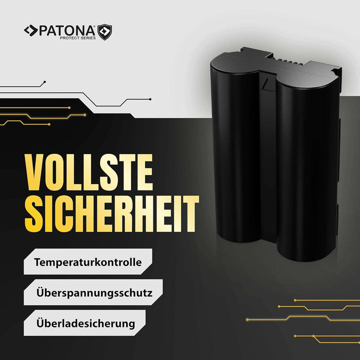 PATONA Protect V1 Akku NP-W235 (2400 mAh) mit NTC-Sensor und V1 Gehäuse - kompatibel mit Fuji Fujifi