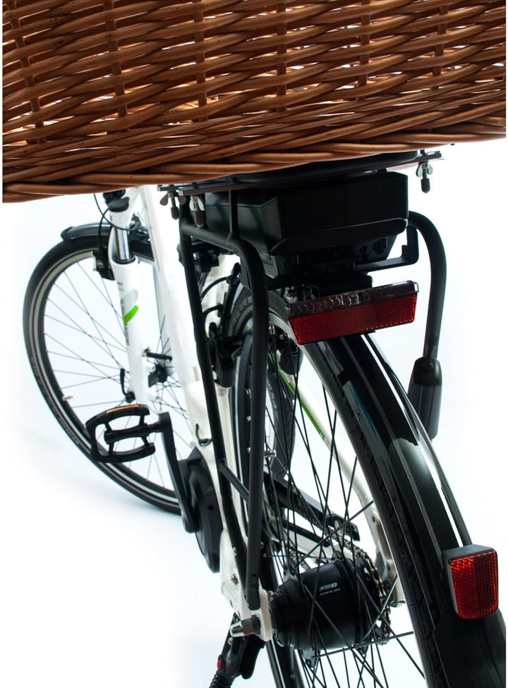 Aumüller Fahrrad-Tierkorb mit Halter, L: 68 cm - Gepäckträgermontage