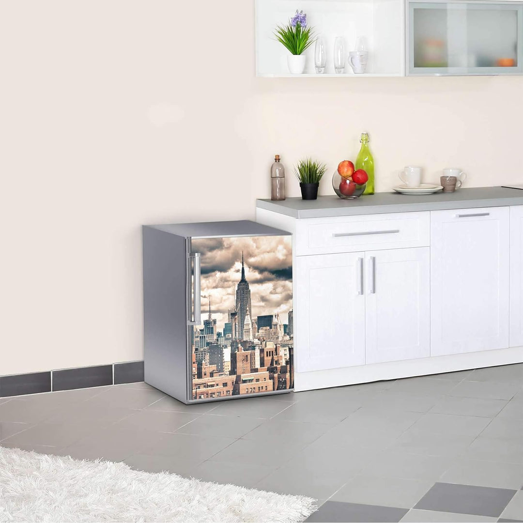 Kühlschrank Aufkleber I Dekofolie für Kühlschrankfront - Folie Sticker abwaschbar I Dekoration Küche