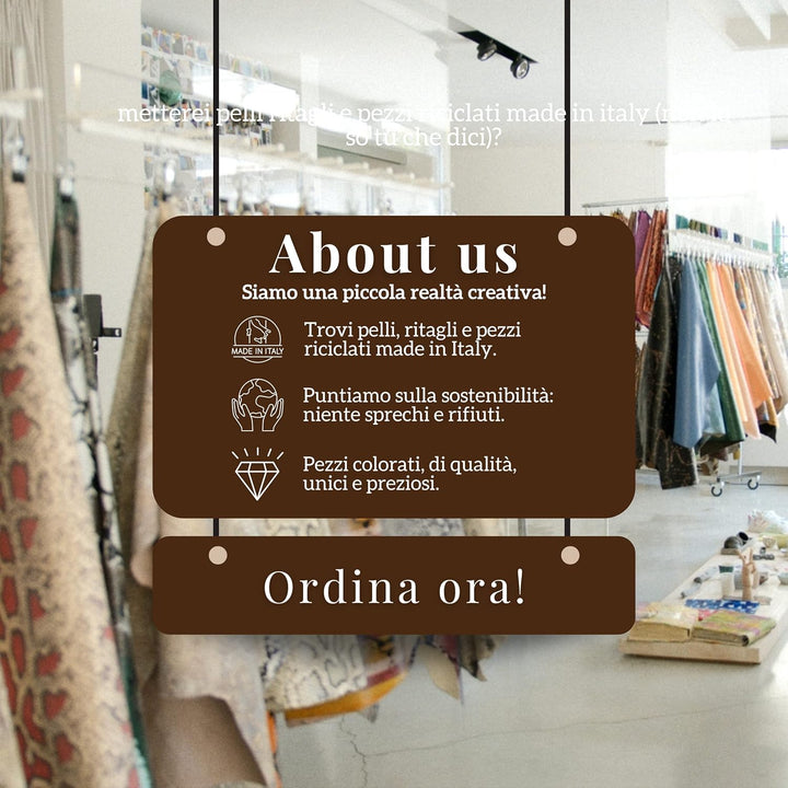 LA GARZARARA Craquele-Leder, Crack-Effekt, laminiert und nicht, Leder aus Stücken, verschiedene Farb